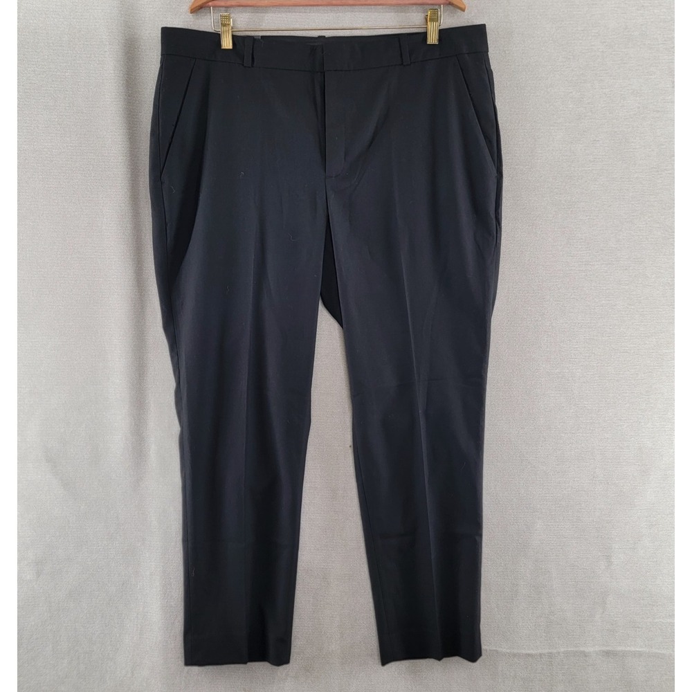Banana Republic Pants Ryan Curvy Fit Straight High Rise Chino NEW Size 18 Black